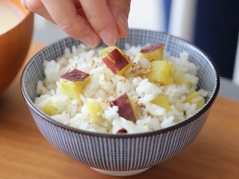 素材のうま味だけで美味しい【さつまいもご飯】